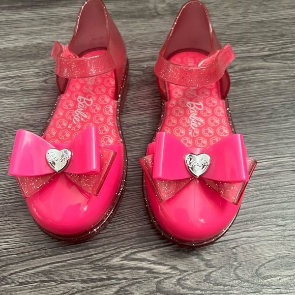 Barbie mini Melissa pink shoes sandals toddler girl size 10 /Brazil 25 - Picture 3 of 3